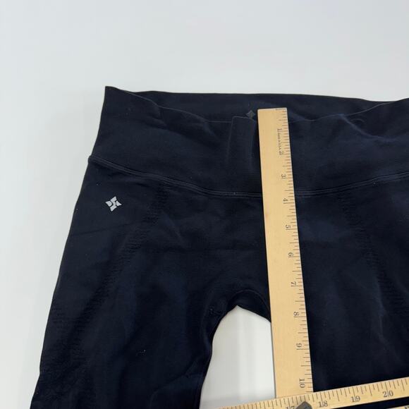 NUX Leggings Women Small Black Floral Athletic Leggings - Picture 6 of 8